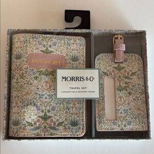 Morris & Co. Floral Travel Set - Cream and Pink